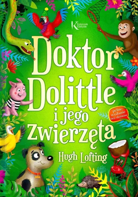 książka- "Doktor Dolittle i jego zwierzęta"