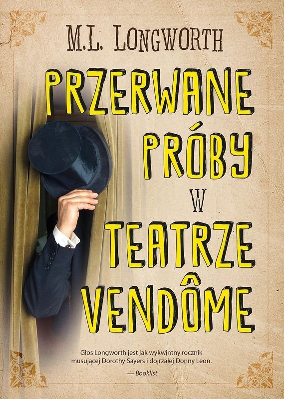książka- Przerwane próby w Teatrze Vendome. Verlaque i Bonnet na tropie. Tom 10