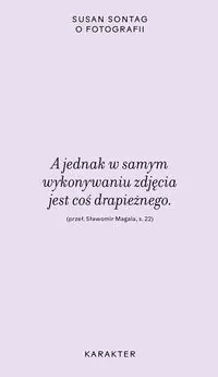 książka O fotografii