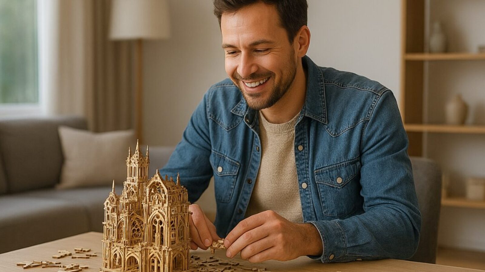 Drewniane puzzle 3D dla dorosłych – 8 pięknych zestawów