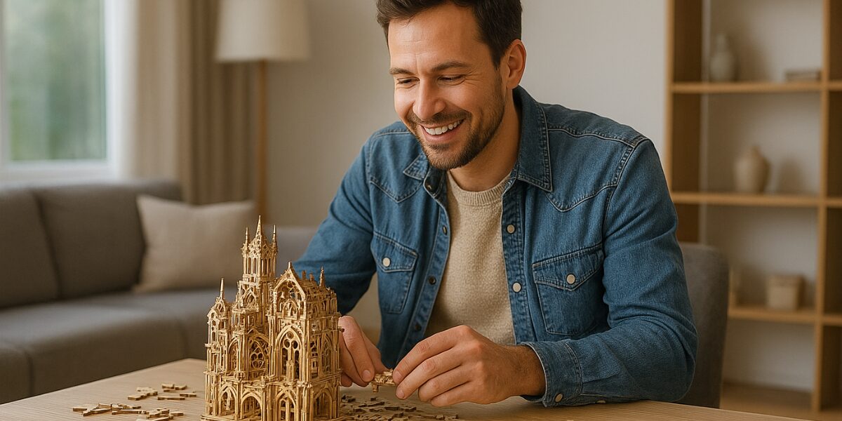 Drewniane puzzle 3D dla dorosłych – 8 pięknych zestawów